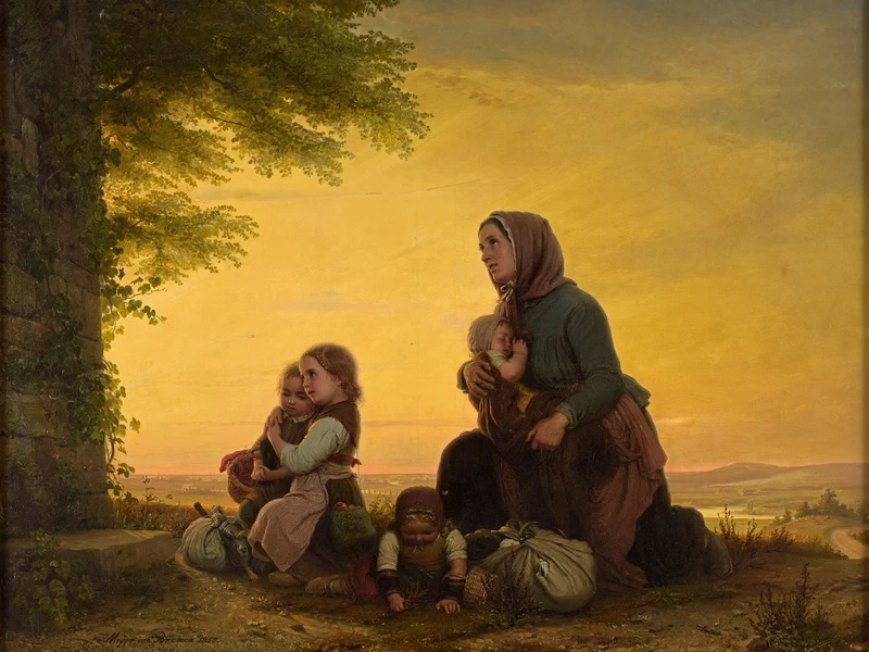 1813 - Johann Georg Meyer di Brema - La preghiera della vedova